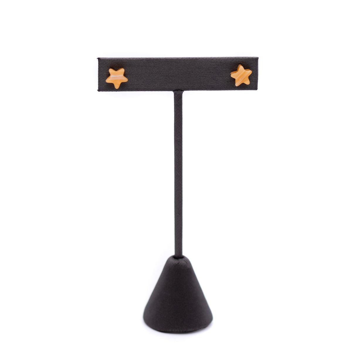 Amber Moonglow Mini Star Stud Earrings from Leetie Lovendale