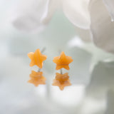 Amber Moonglow Mini Star Stud Earrings from Leetie Lovendale