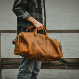 The Dagny Weekender | Large Leather Duffle Bag from STEEL HORSE LEATHER