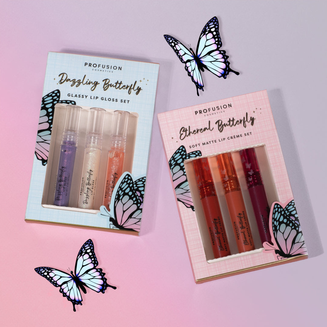 Empowered Butterfly | Soft Matte Lip Crème Set from Profusion Cosmetics