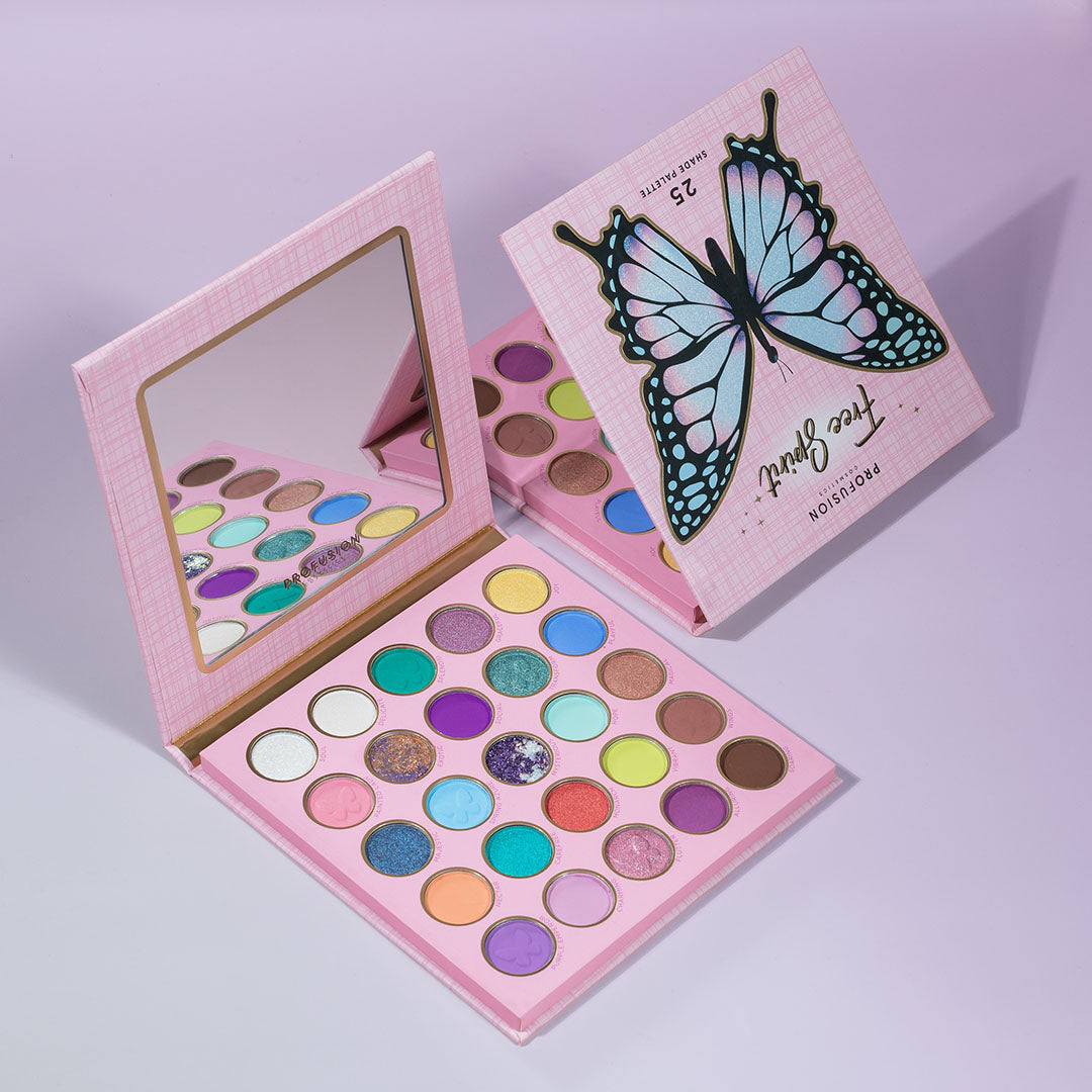 Empowered Butterfly | Free Spirit 25-Shade Palette from Profusion Cosmetics
