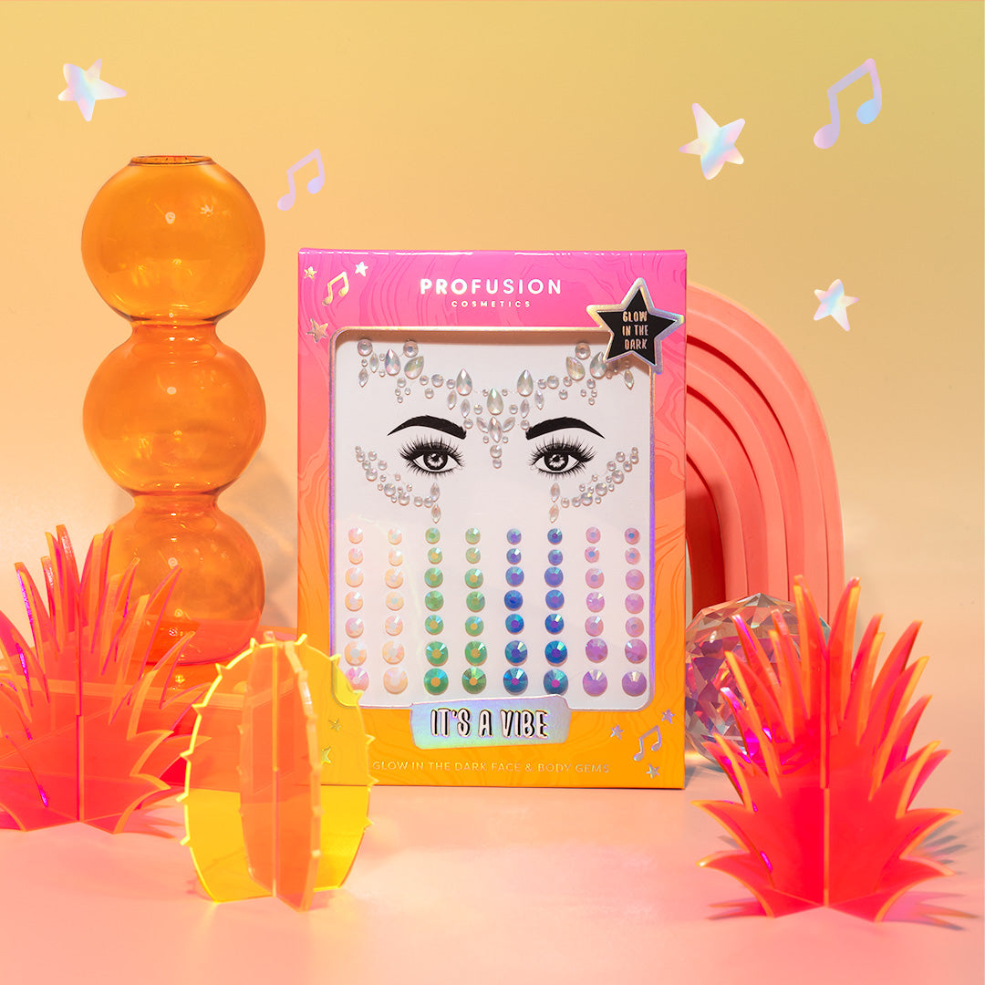 It's a Vibe | Glow-in-the-Dark Face & Body Gems from Profusion Cosmetics