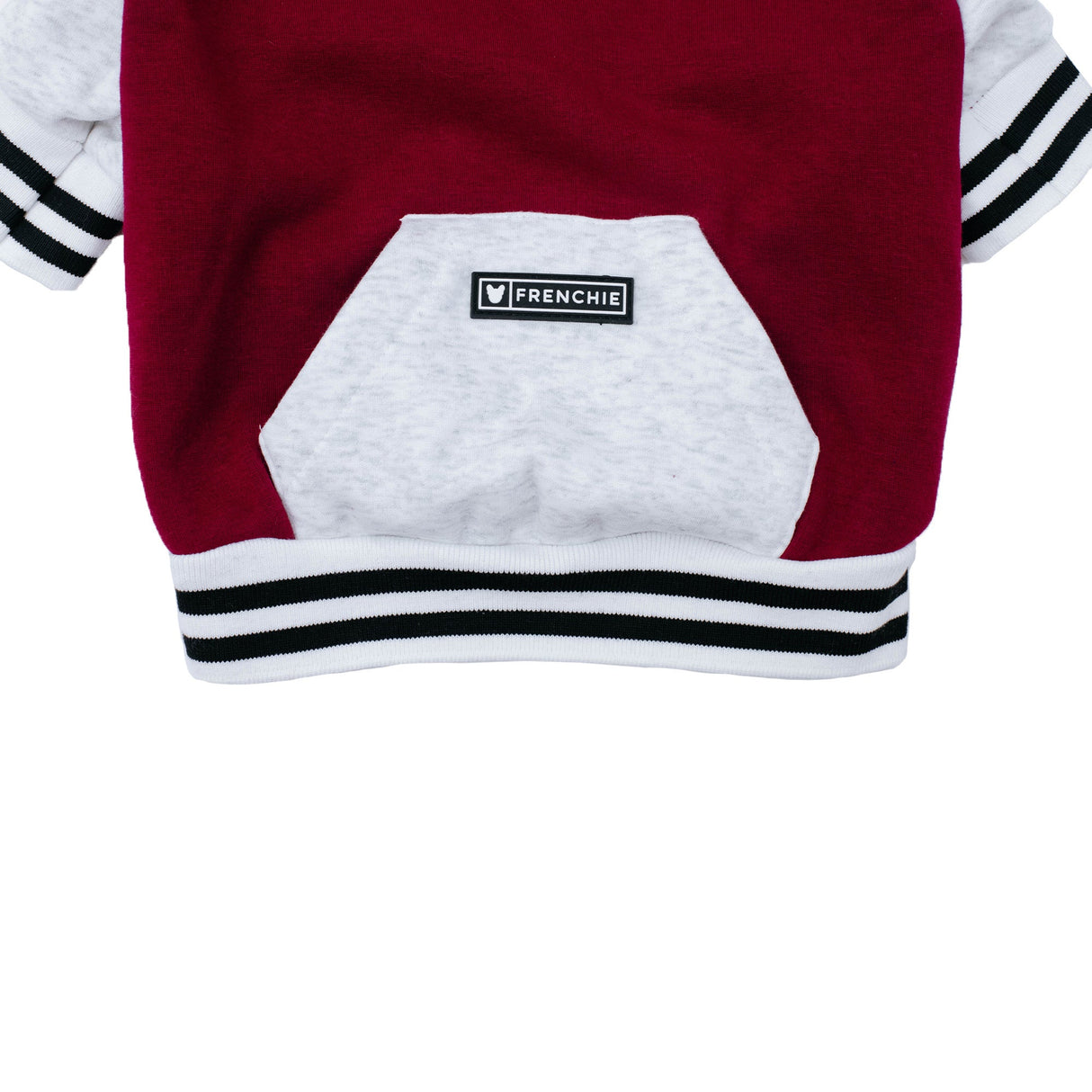 Frenchie Dog Hoodie - Ruby Varsity from Frenchie Bulldog