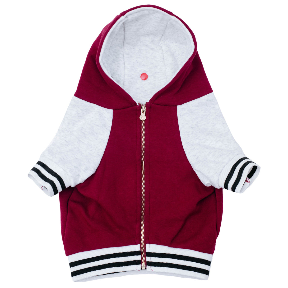 Frenchie Dog Hoodie - Ruby Varsity from Frenchie Bulldog