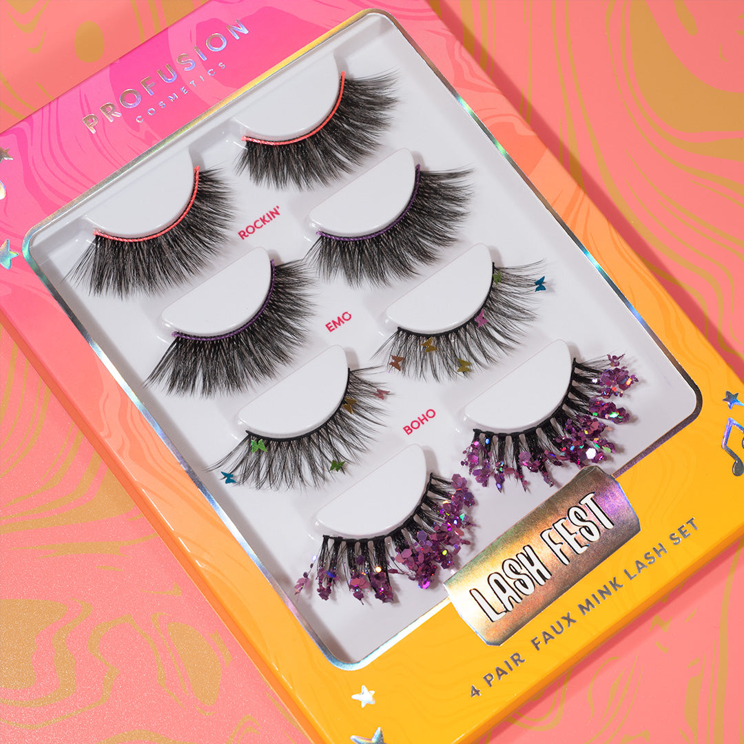 It's a Vibe | Lash Fest 4-pair Lash Set from Profusion Cosmetics