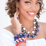 Americana Star Stack and Stretch Bracelet Set from Leetie Lovendale