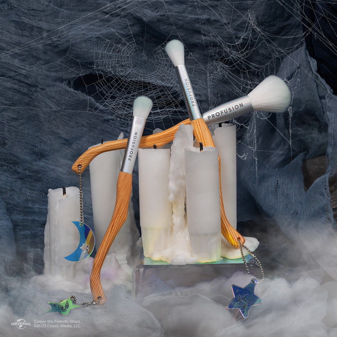 Casper the Friendly Ghost |  Friendly Blend 3 PC Eye & Face Brush Set from Profusion Cosmetics