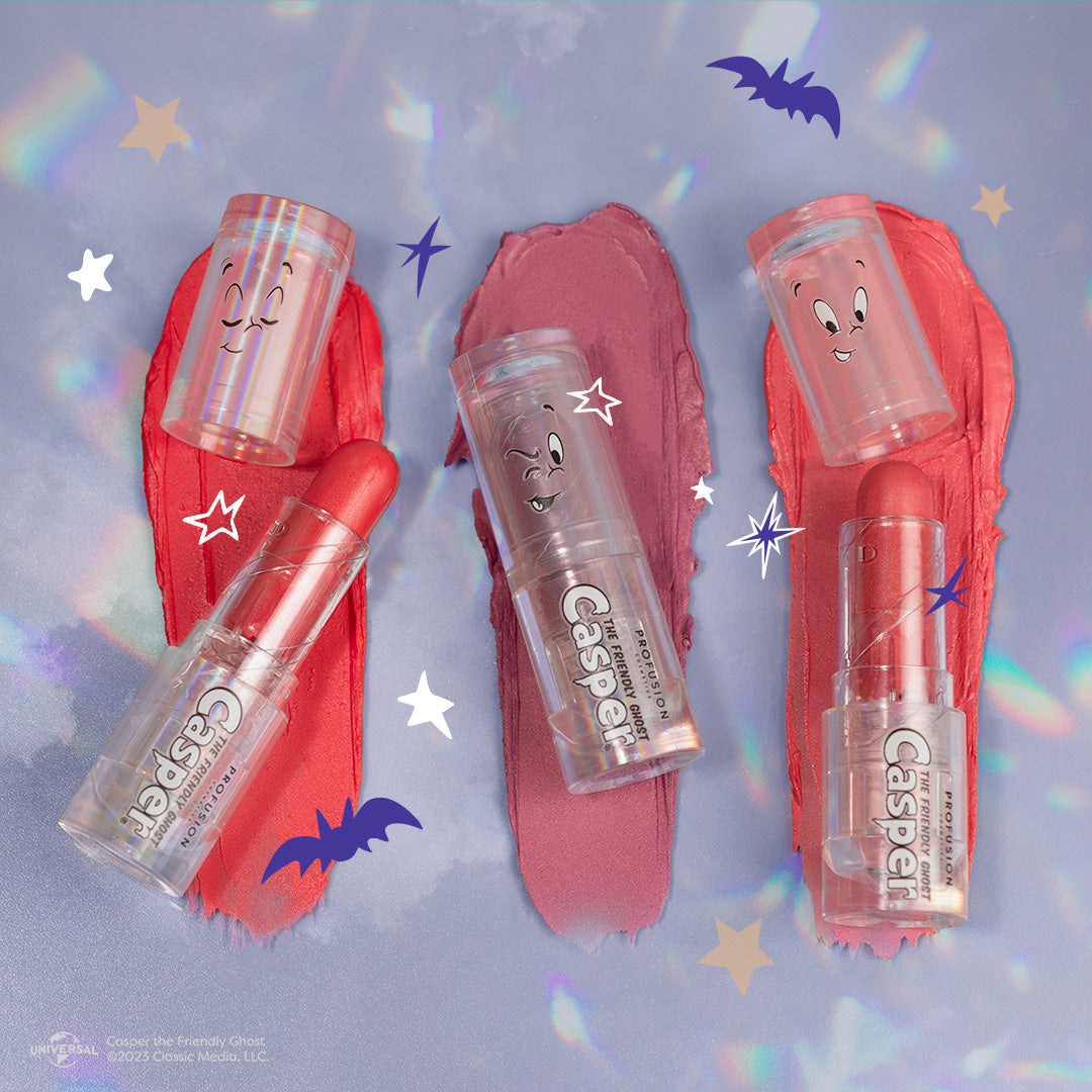 Casper the Friendly Ghost |  The Ghostly Trip 3 PC Lip & Cheek Balm Set from Profusion Cosmetics