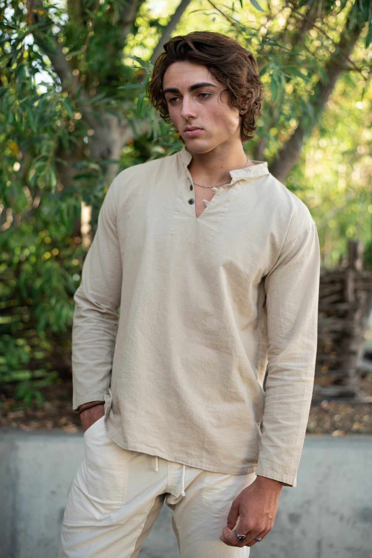 Woven Long Sleeve From Cotton Flower Clothing