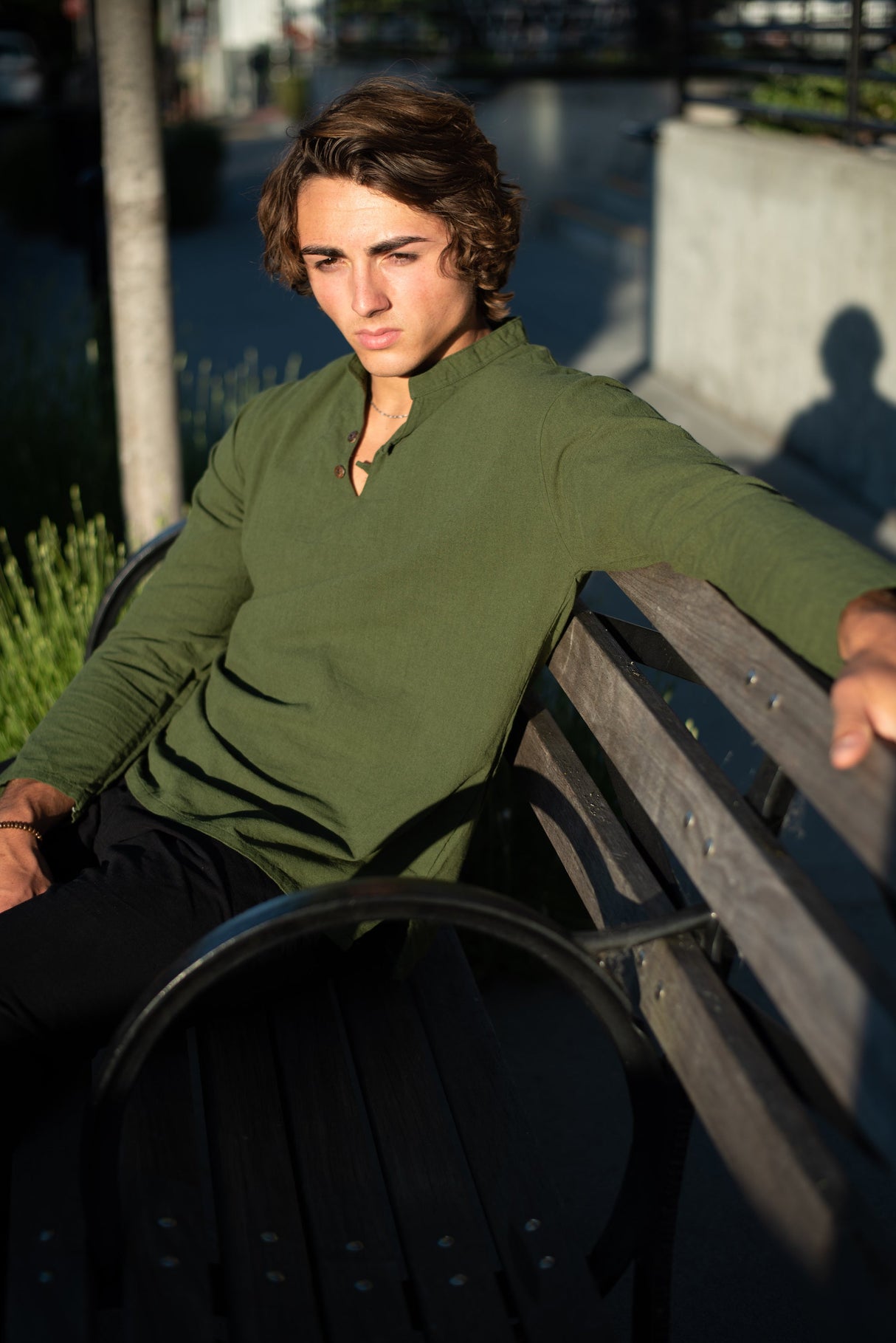 Woven Long Sleeve From Cotton Flower Clothing