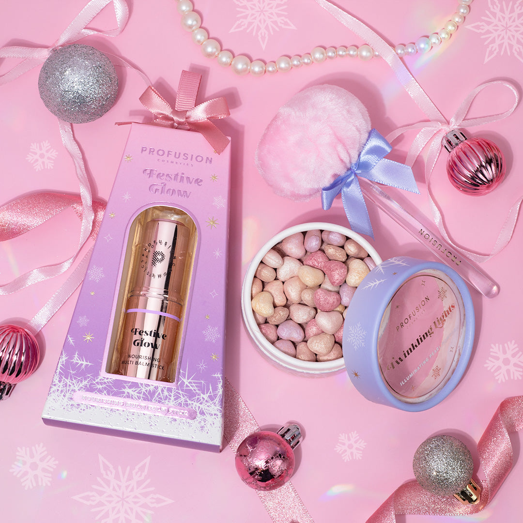 Frosted Snow Sparkle | Festive Glow Nourishing Multi Balm Stick from Profusion Cosmetics