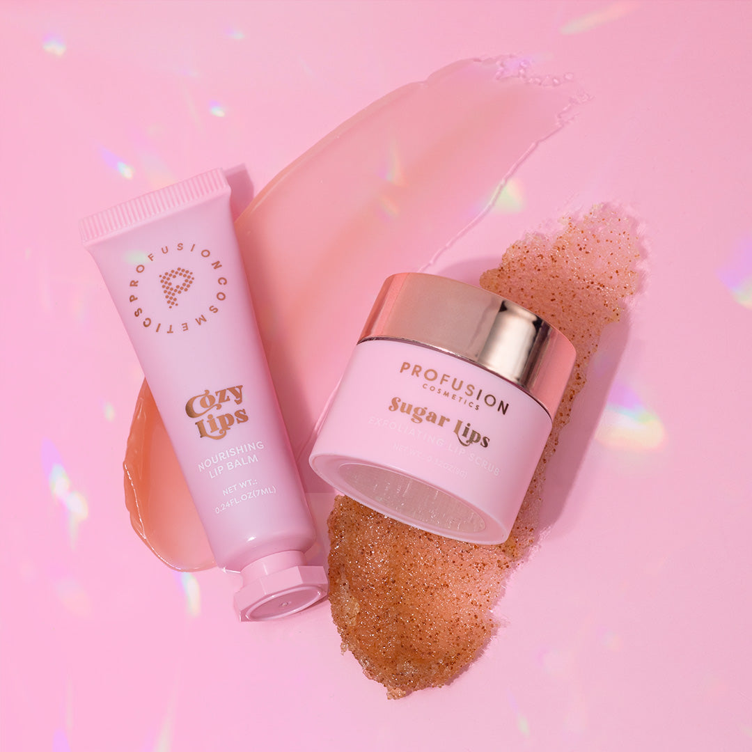 Frosted Snow Sparkle | Sugar Lip Scrub and Hydrating Lip Balm from Profusion Cosmetics