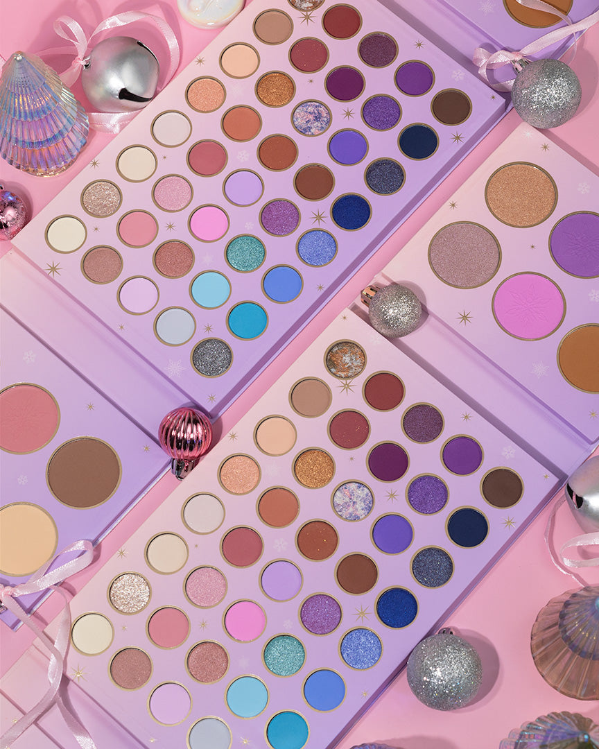 Frosted Snow Sparkle | 52 Shade Face & Eye Palette from Profusion Cosmetics