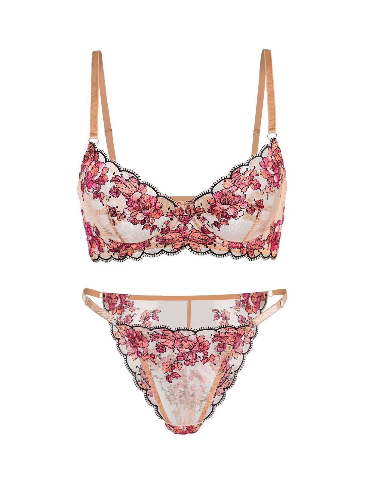 Blossom Elegance Lace Lingerie Set From Hello.LA.Girl