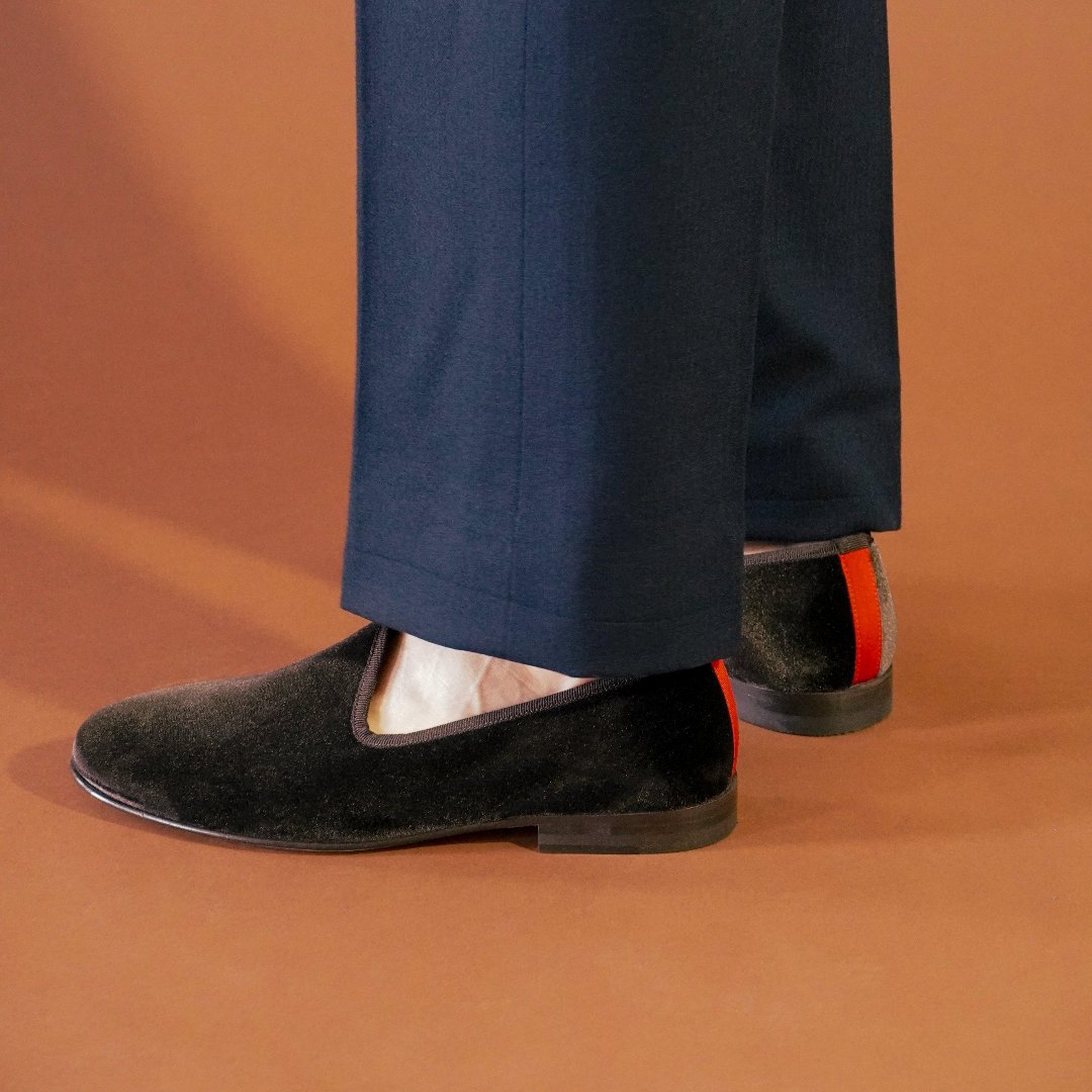 Men's Brown Velvet Slipper II from Del Toro Shoes
