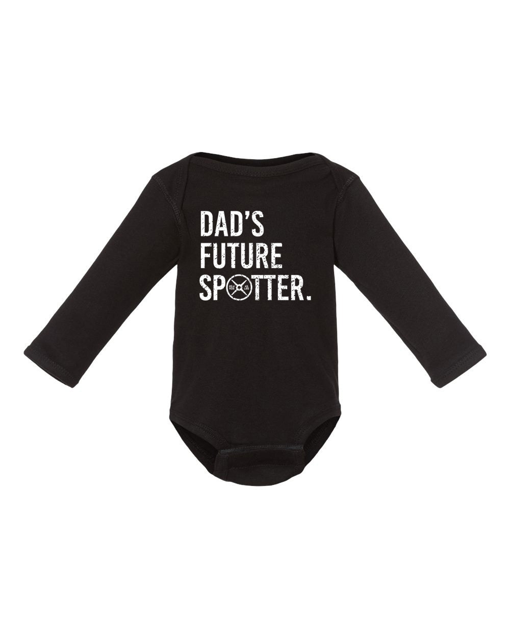 Dads Future Spotter LONG Sleeve Onesie from DadBod Apparel