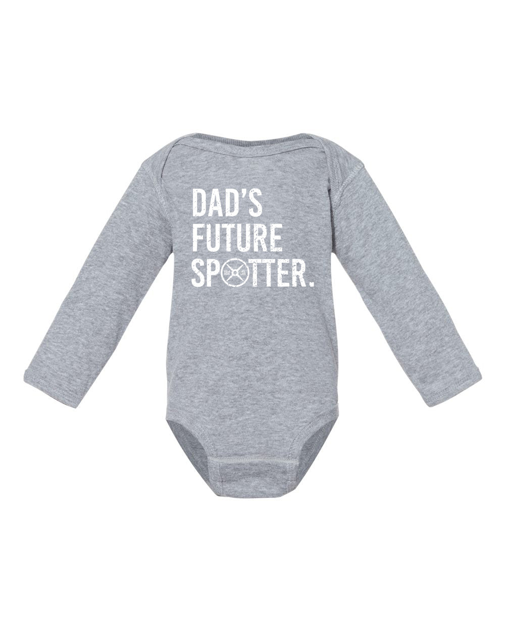 Dads Future Spotter LONG Sleeve Onesie from DadBod Apparel