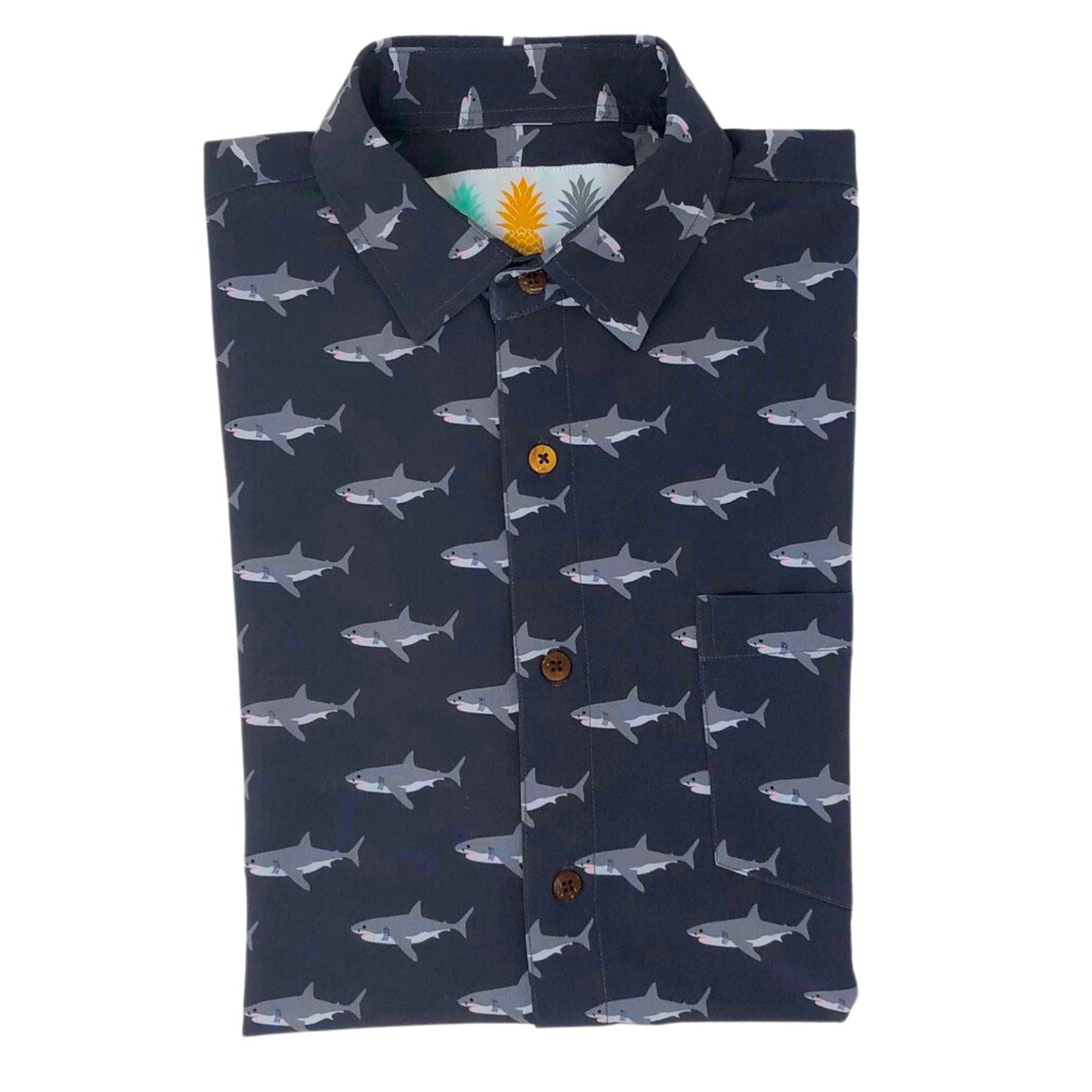Super Stretch - Daddy Shark Hawaiian Shirt from Tropical Bros
