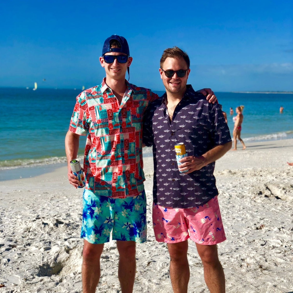 Super Stretch - Daddy Shark Hawaiian Shirt from Tropical Bros
