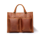 The Dagmar Leather Briefcase | Vintage Leather Messenger Bag from STEEL HORSE LEATHER
