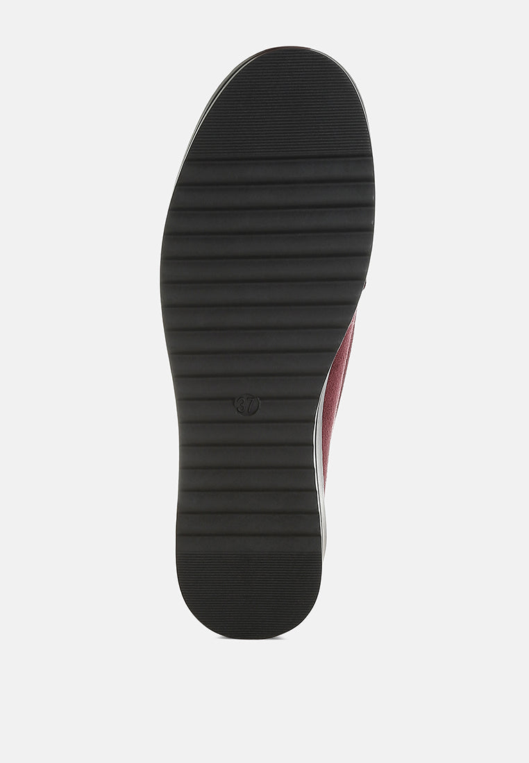 Daiki Platform Lug Sole Tassel Loafers from London Rag International