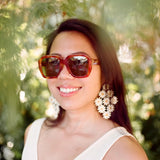 Daisy Chain Statement Earrings from LE CHIC MIAMI