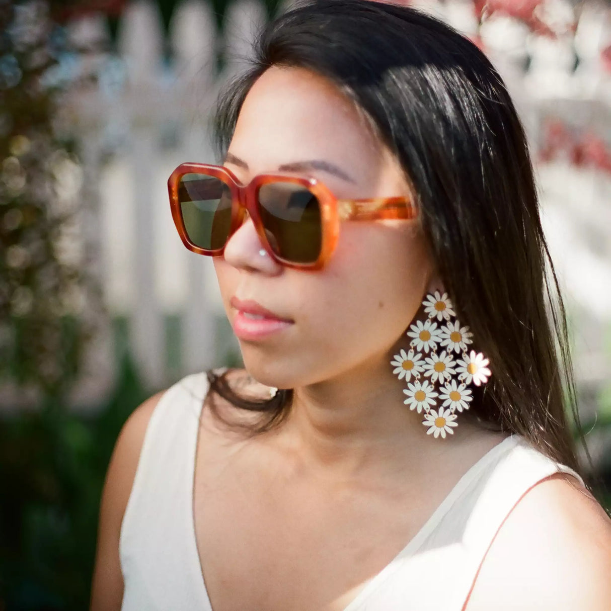 Daisy Chain Statement Earrings from LE CHIC MIAMI