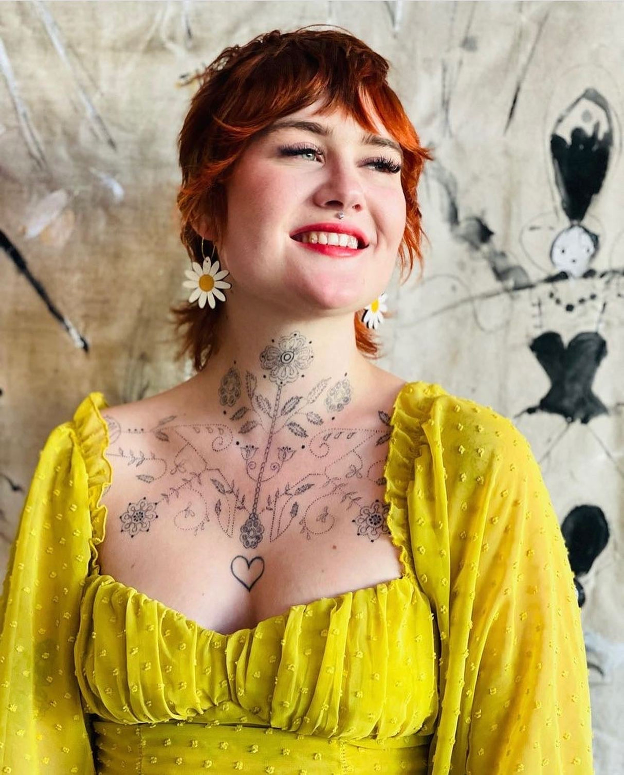 70s Daisy Hoops from LE CHIC MIAMI