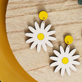 Daisy Stud Dangle Earrings from LE CHIC MIAMI
