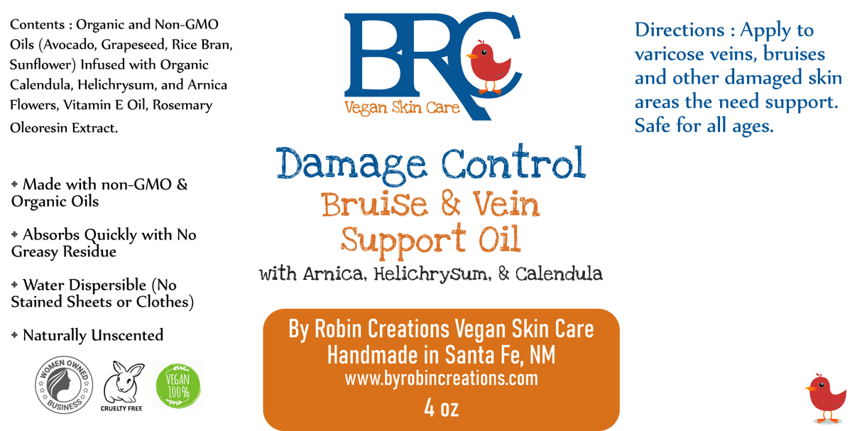 Damage Control - Bruise & Varicose Vein Support Oil from By Robin Creations