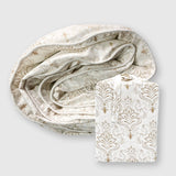 Bamboo Duvet Cover - Champagne Damask - Final Sale/No Returns from BedVoyage