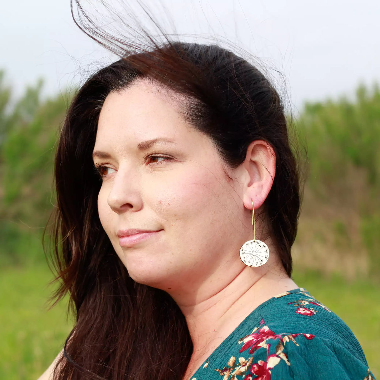Dandelion Drop Earrings from LE CHIC MIAMI