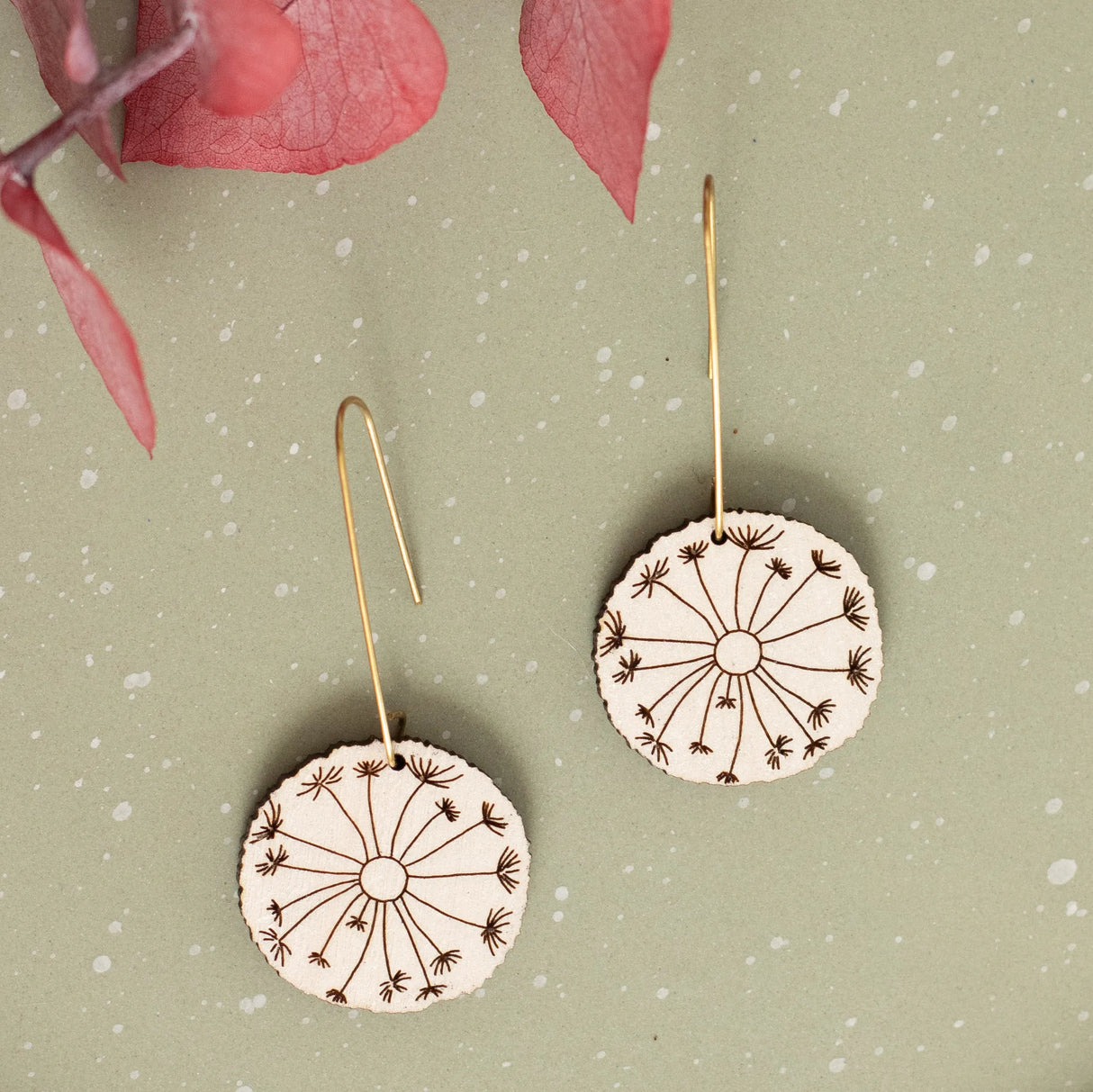 Dandelion Drop Earrings from LE CHIC MIAMI