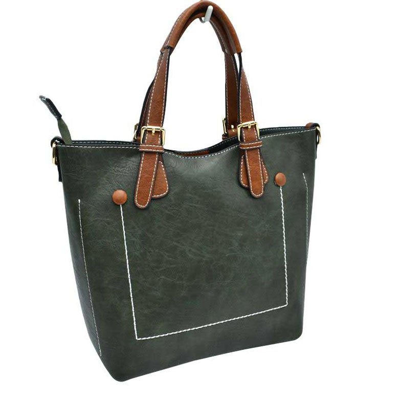 Vegan Leather Tote Shoulder Handbags For Women from Madeline Love