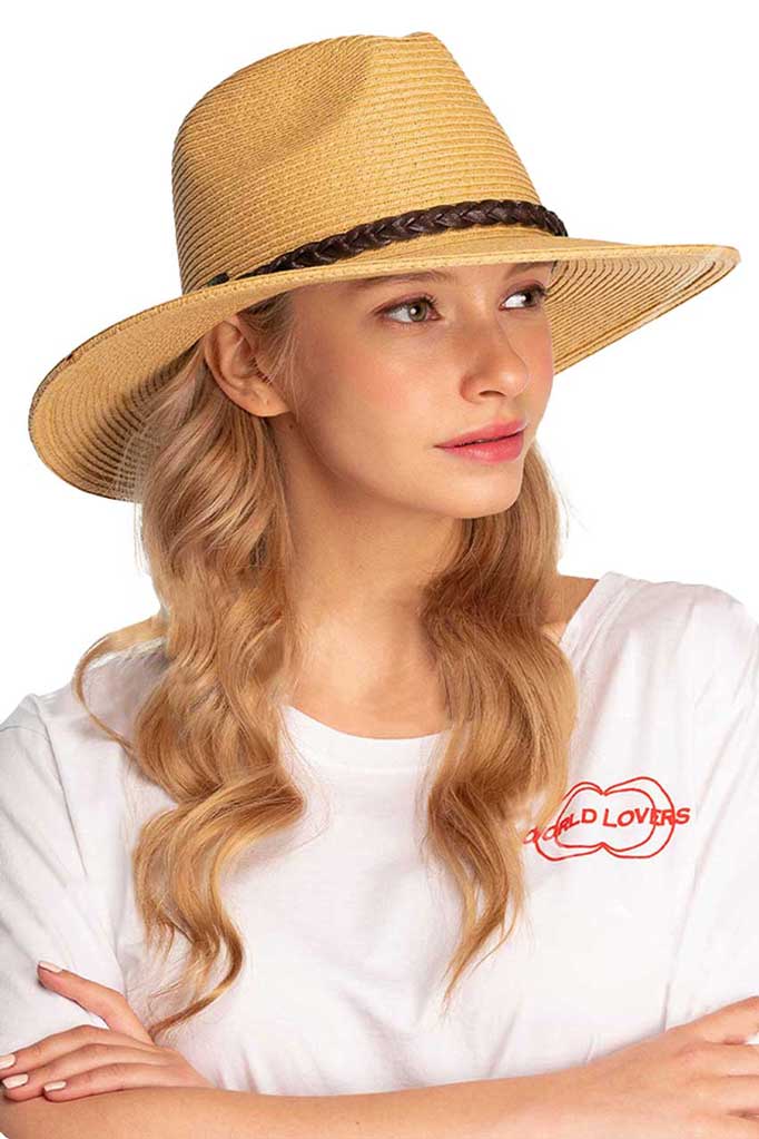 C.C STRAW PANAMA HAT from Madeline Love