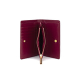 Madison - Cherry Vegan Leather Wallet from Gunas New York