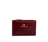 Madison - Cherry Vegan Leather Wallet from Gunas New York