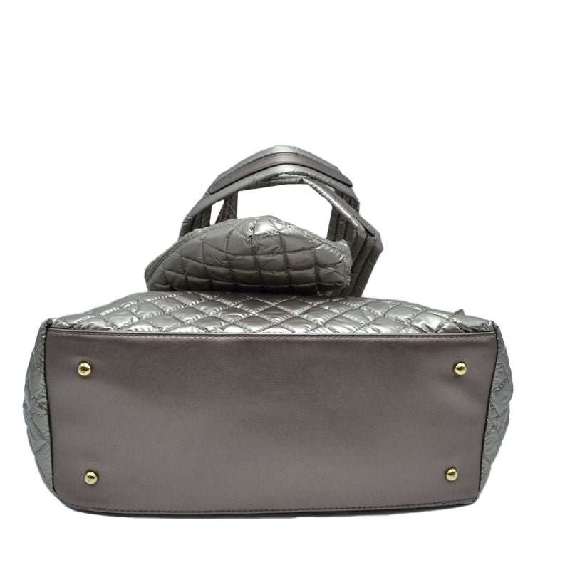 2-in-1 Large Quilted Zipper Tote with Pouch  from Madeline Love