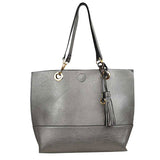 2-in-1 Women's Faux Leather Tote Shoulder Handbag  from Madeline Love