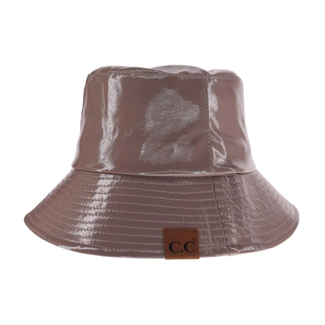 C.C Vegan Leather Bucket Hat from Madeline Love