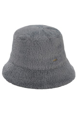C.C Solid Short Hair Faux Fur Winter Bucket Hat from Madeline Love
