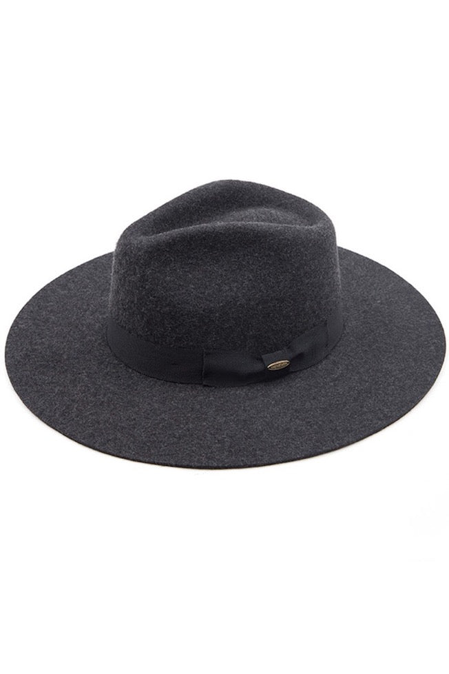 C.C Wool Felt Detailed Panama Hat Ribbon Band Trim from Madeline Love
