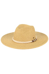 C.C Anchor Rope Trim Band Wide Brim Sun Hat from Madeline Love