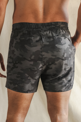 The Darkside | Black and Grey Camo Ball Hammock® 5 Inch Athletic Shorts from Shinesty