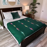 Dark Green Baja Thunderbird Blanket from West Path