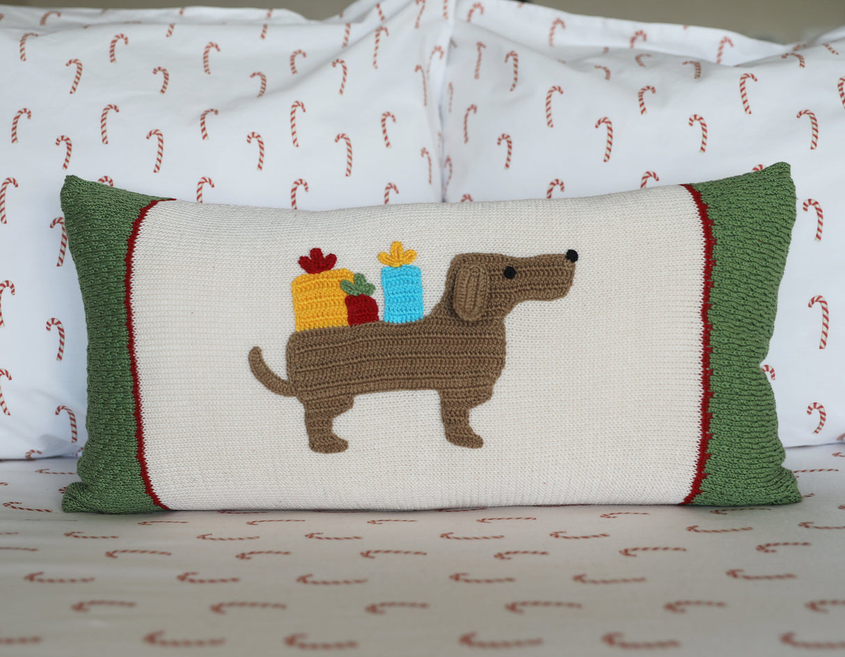 Dachshund Lumbar Pillow from Melange Collection