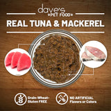 Dave's Naturally Healthy Grain Free Grilled Tuna & Mackerel Dinner In Gravy Wet Cat Food (5.5oz) from The Family Pet