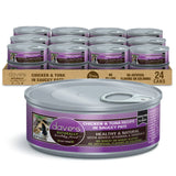 Dave's Naturally Healthy Grain Free Chicken & Tuna Recipe in Saucey Paté Wet Cat Food (5.5oz) from The Family Pet