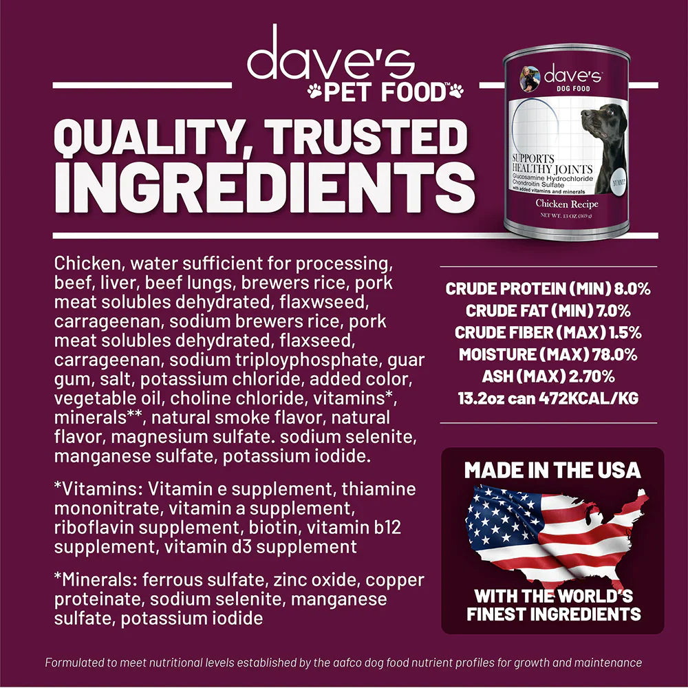 Dave's Healthy Joint Formula For Dogs (13.2oz) from The Family Pet