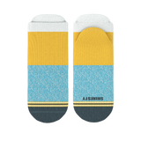 The Daybreak | Mustard and Blue Heel Hammock™ Ankle Socks from Shinesty